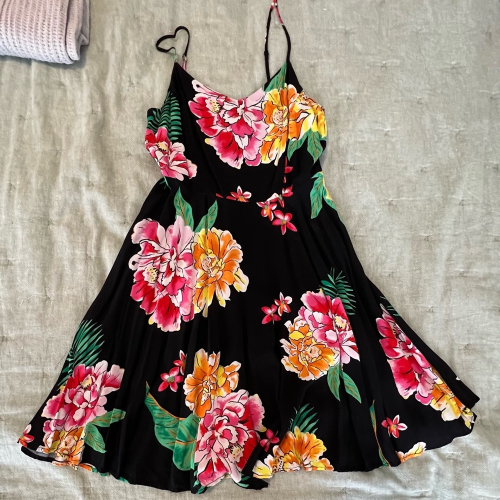 Old Navy Bright Floral Swing Dress